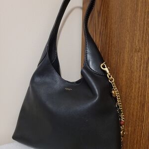 Coach Black Leather Shoulder Bag